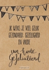 Productafbeelding Wenskaart Van harte gefeliciteerd