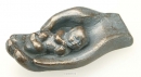 Productafbeelding Beeld 708e baby in hand 10cm blauw