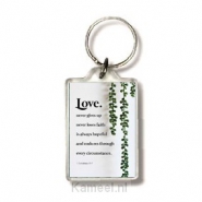 Productafbeelding Sleutelhanger love never gives up